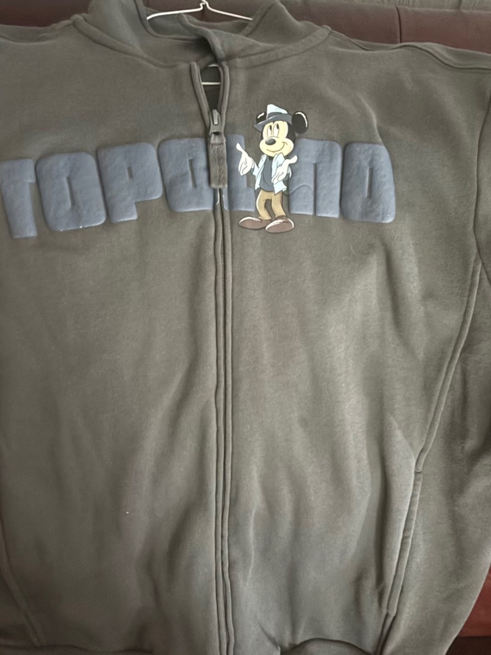 Disney Topolino XL front zippered sweatshirt